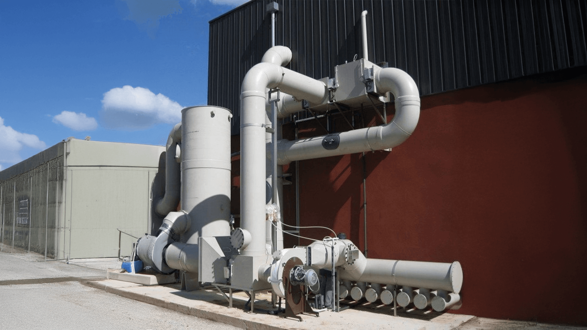 The gas scrubbing plants are a gas treatment system. It is used for cleaning the gases that arise in the application of the processes. They operate by methods such as oxidation, neutralization, dissolving.